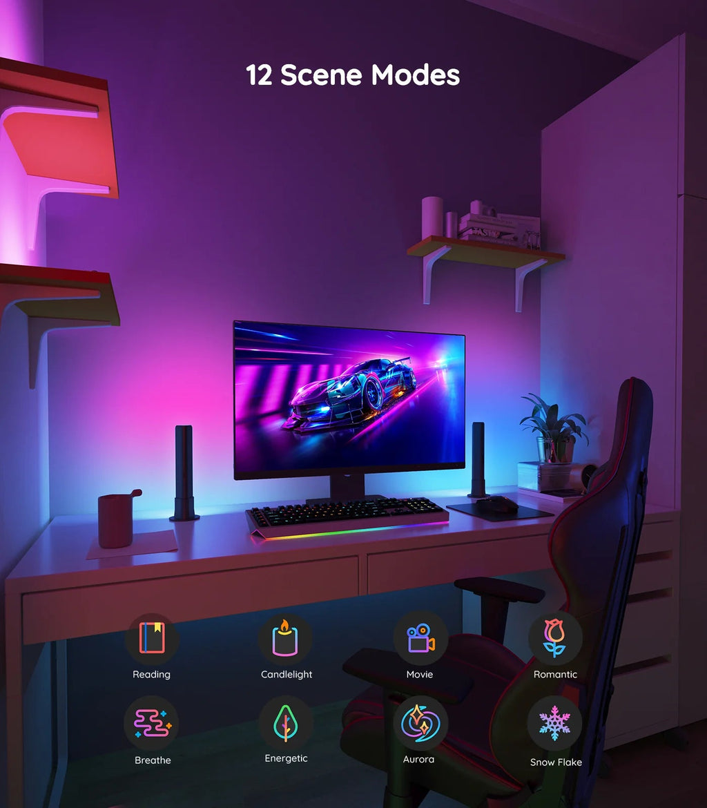 Govee RGBICWW WiFi + Bluetooth Flow Plus Light Bars