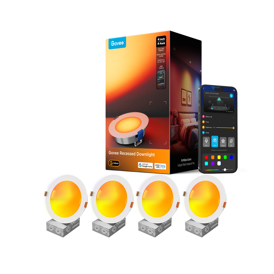 Govee 4-Inch Smart Recessed Lighting