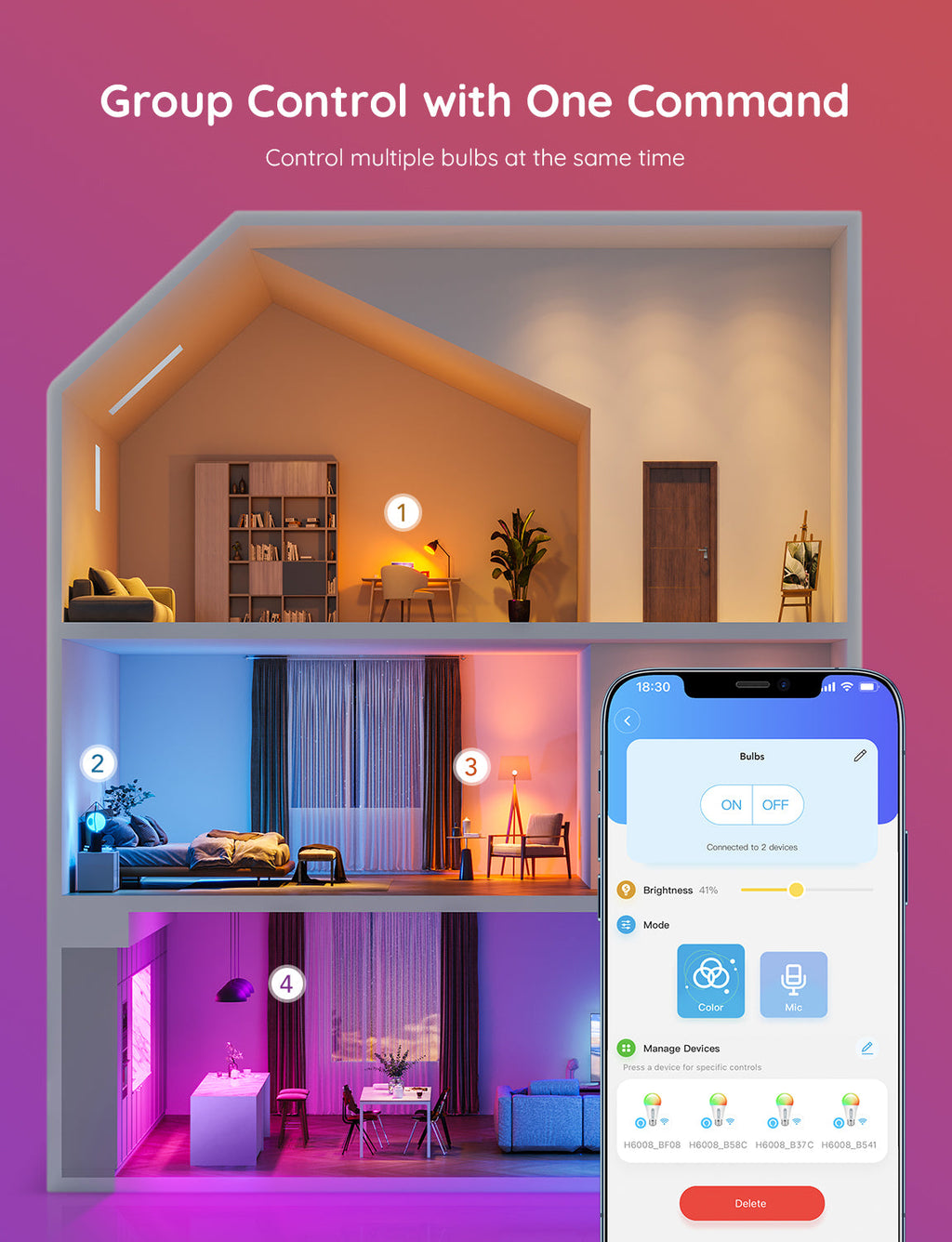 Govee Smart A19 LED Bulbs