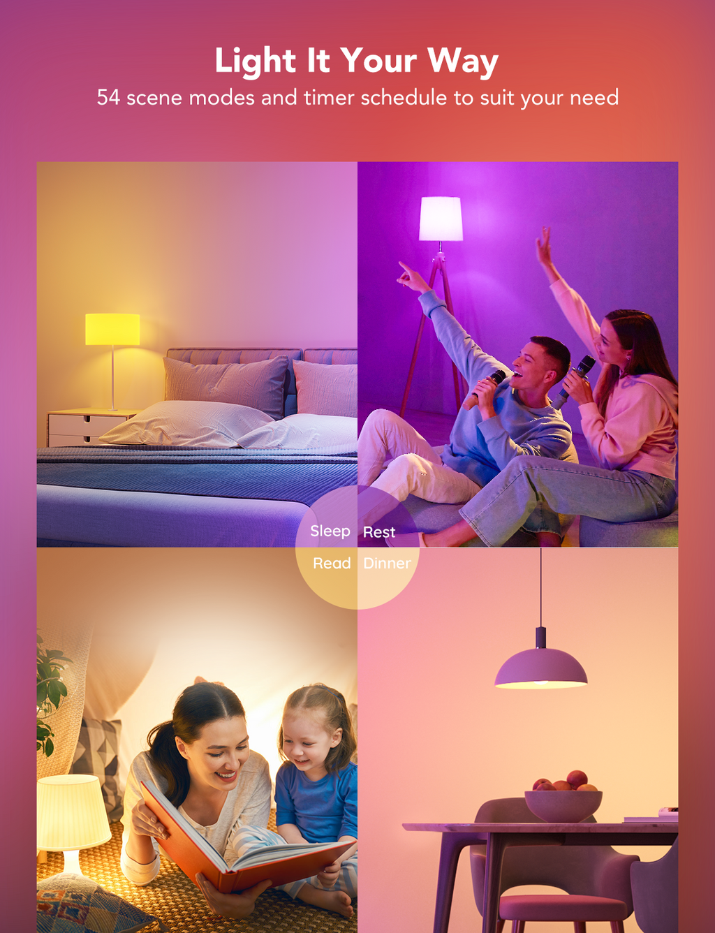 Govee RGBWW Smart BR30 LED Light Bulbs