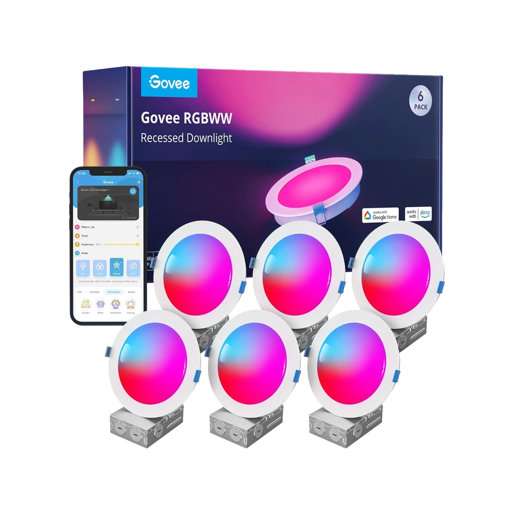 Govee 6-Inch Smart RGBWW Recessed Lights