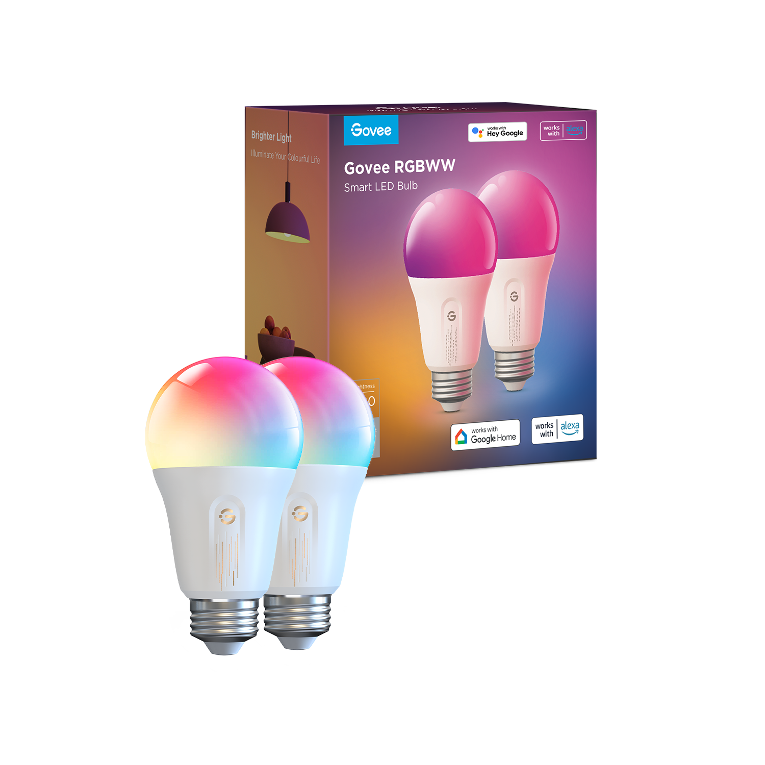 Govee Smart RGBWW Light Bulbs 1200 Lumens