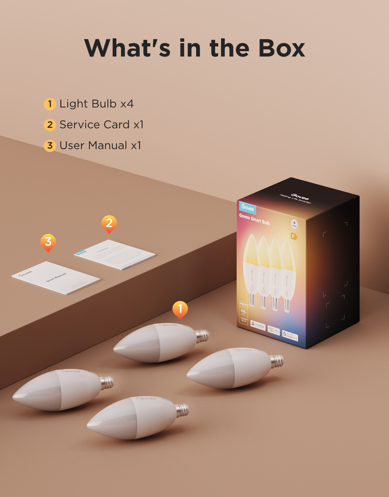 Govee E12 Smart Candle Light Bulbs