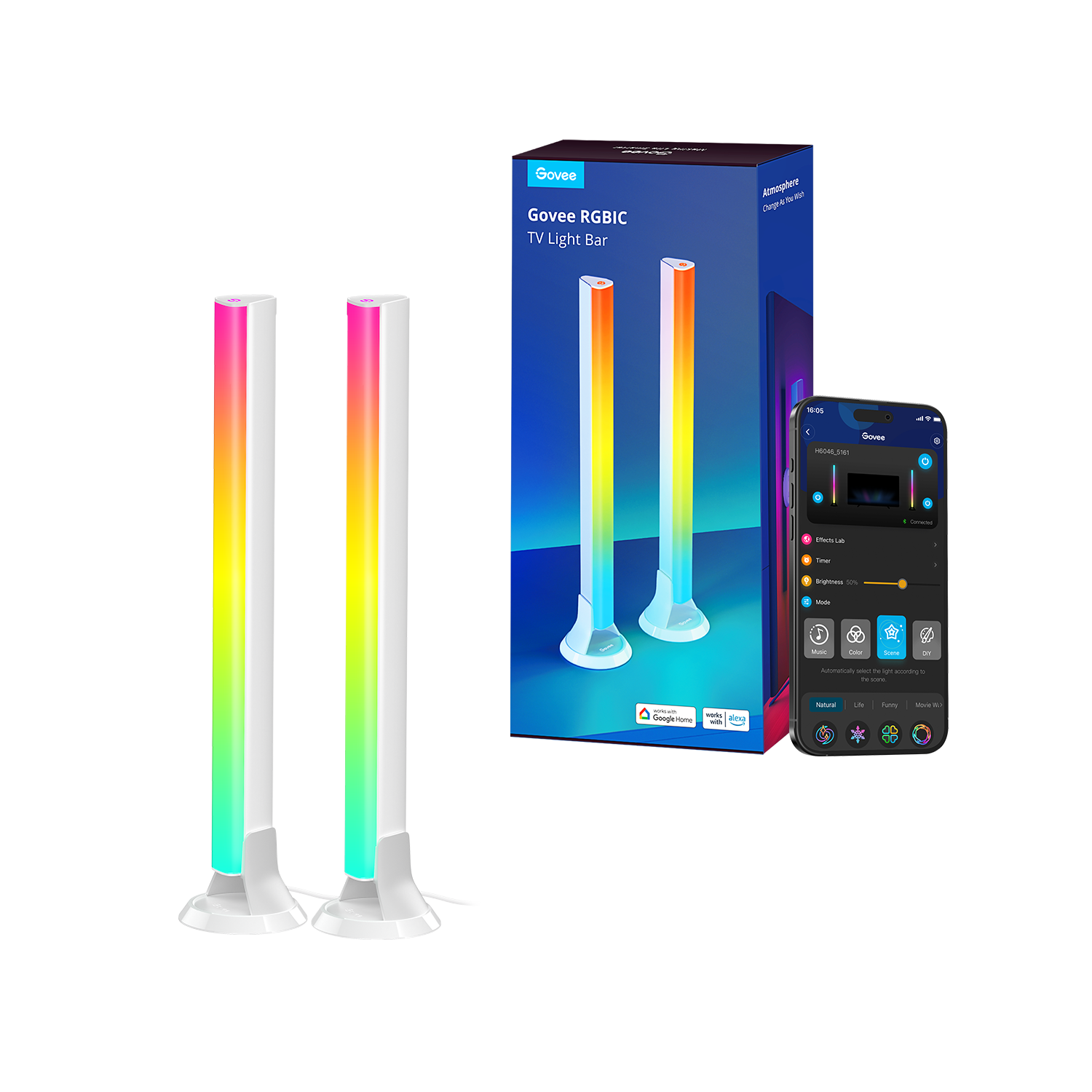 Govee RGBIC TV Light Bars for 45-70 inch TVs