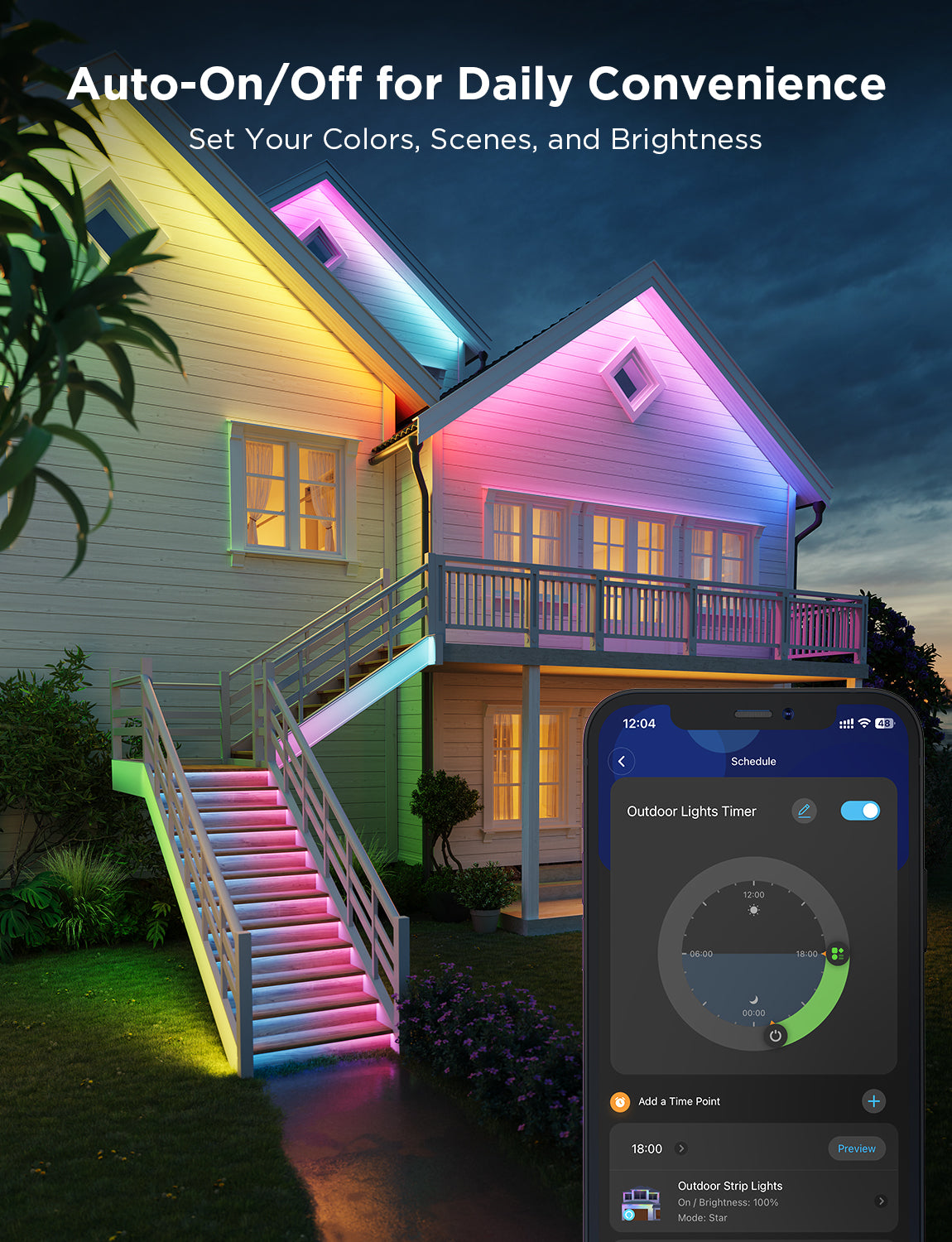 Govee Wi-Fi RGBIC Outdoor Strip Lights