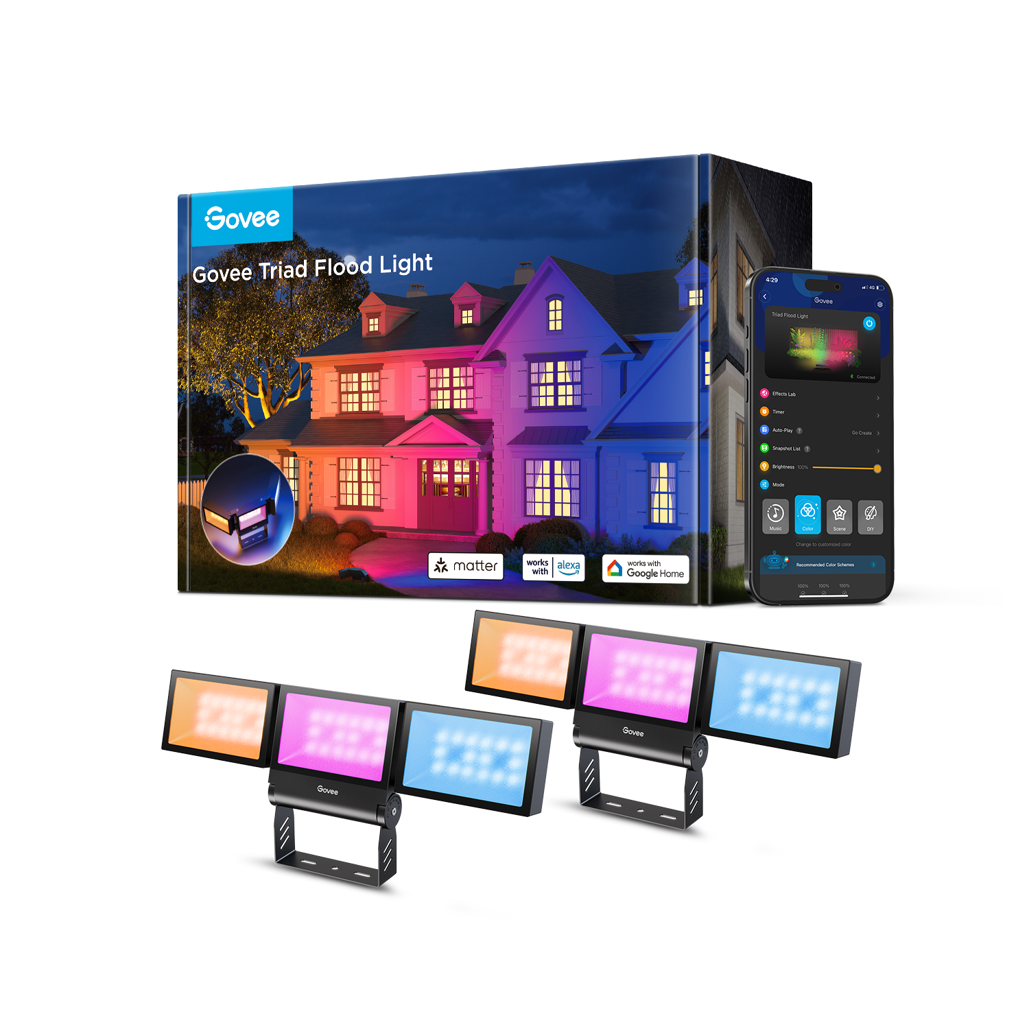 Govee Outdoor Triad Flood Lights
