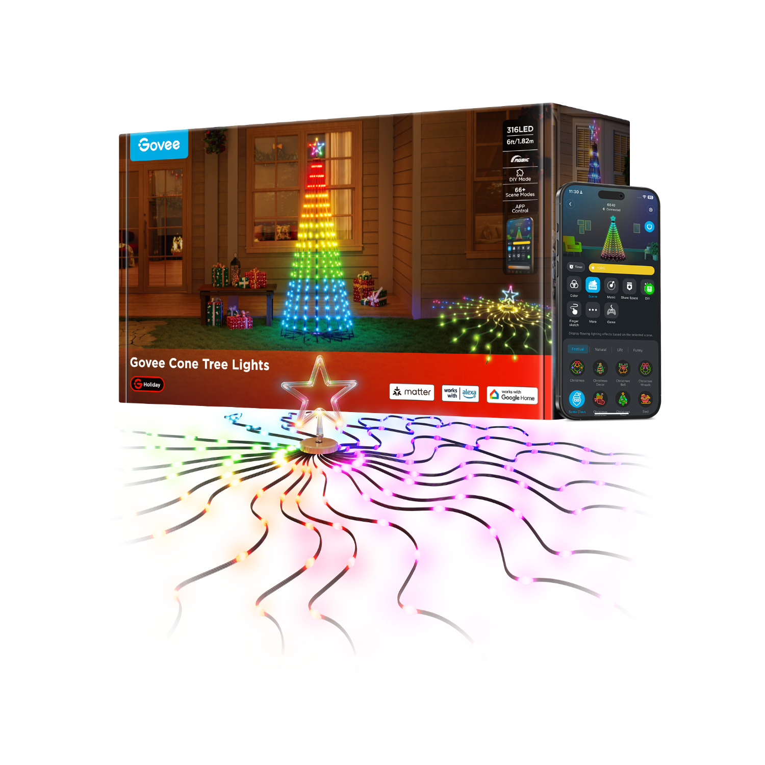 Govee Cone Tree Lights