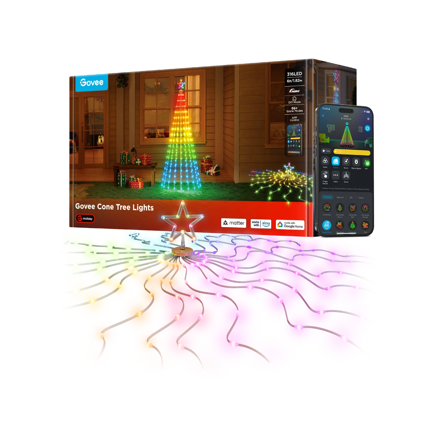 Govee Cone Tree Lights