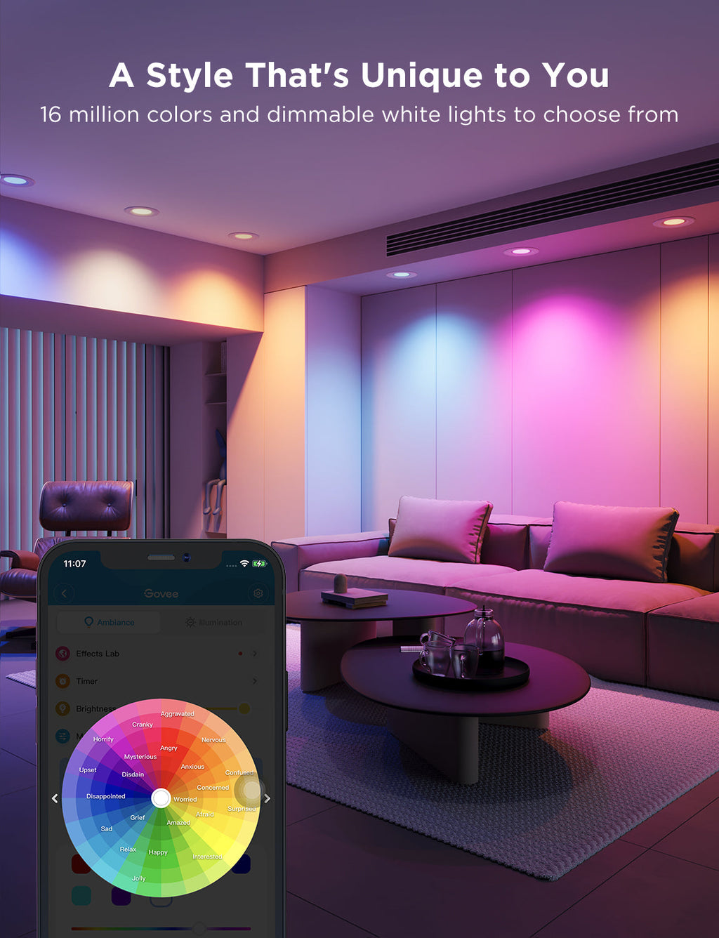 Govee 6-Inch Smart Retrofit Recessed Can Lights