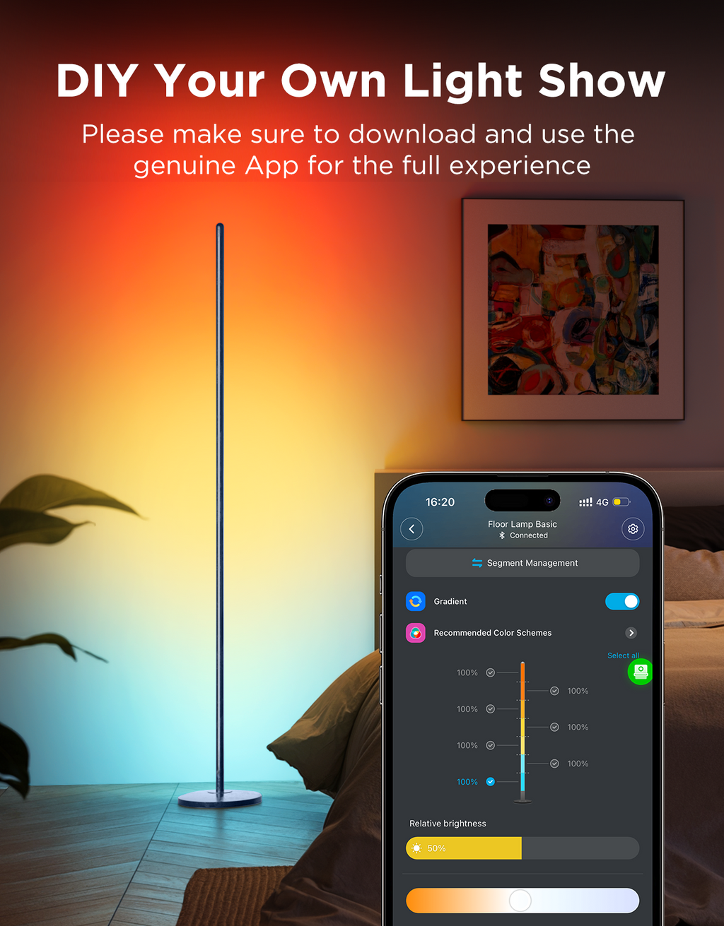Govee RGBICW Smart Floor Lamp Basic
