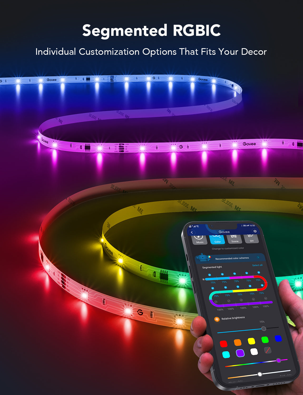 Govee 100ft RGBIC LED Strip Lights